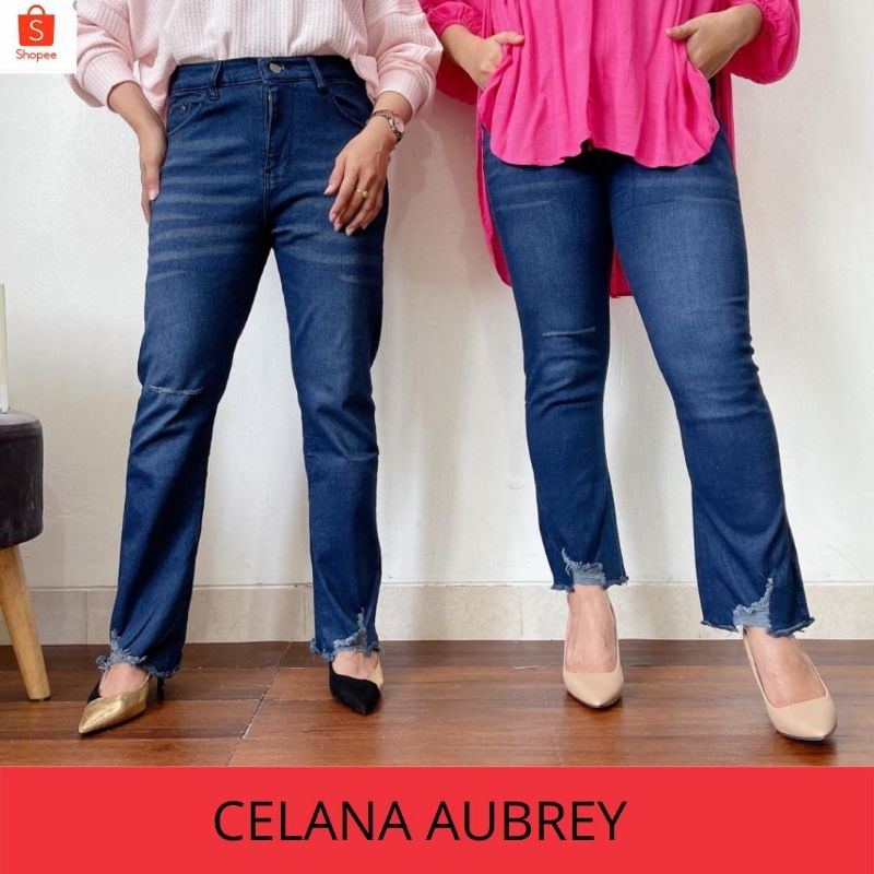 celana panjang CELANA AUBREY jeans //celana jeans wanita //celana jeans trend