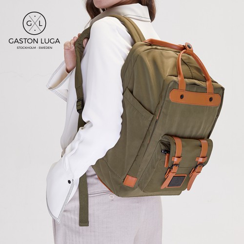 Gaston Luga Tas Punggung | Backpack Biten Olive Brown