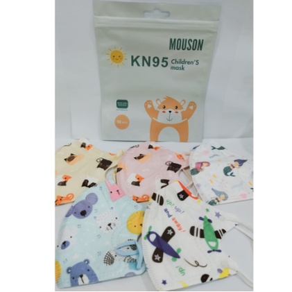 MASKER ANAK KARAKTER KN95 MOUSON ISI 10PCS