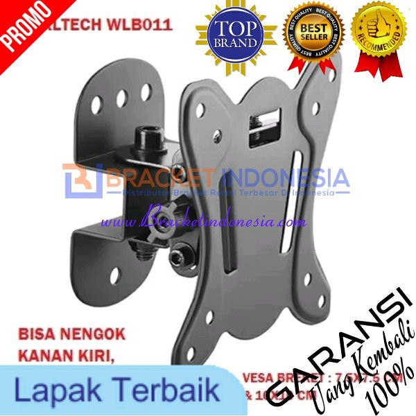 Bracket LED TV 19 sd 27 inch Swivel 4 Arah