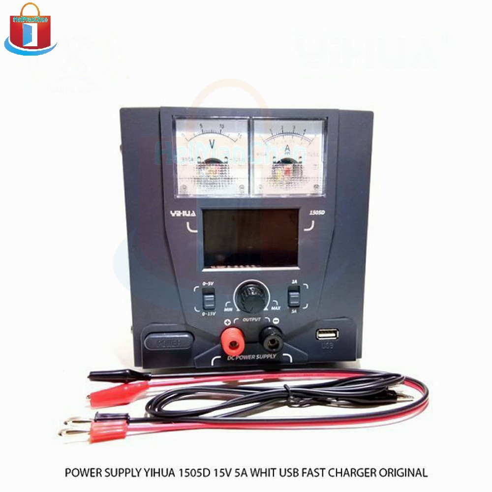POWER SUPPLY YIHUA 1505D 15V 5A With USB 70074