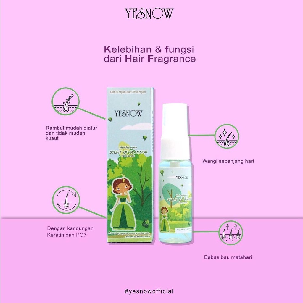 Yesnow Hair Fragrance | Parfum Rambut 20 ml