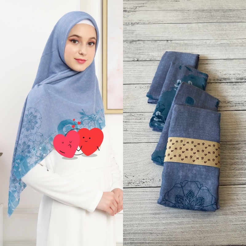 251- 300  Hijab segiempat voal motif-290