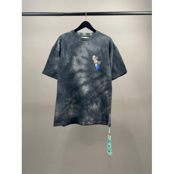 kaos pria import off white mirror quality