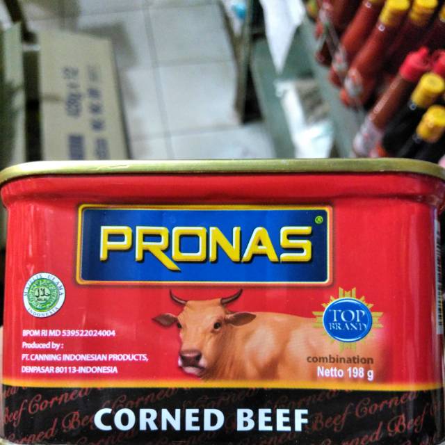 

Kornet daging sapi pronas 198g