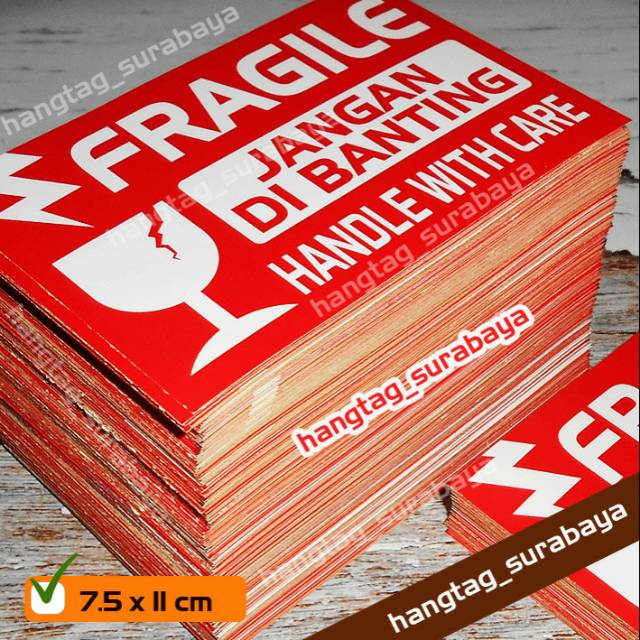 

Sticker stiker fragile jangan dibanting - stiker kirim - stiker pengiriman - olshop