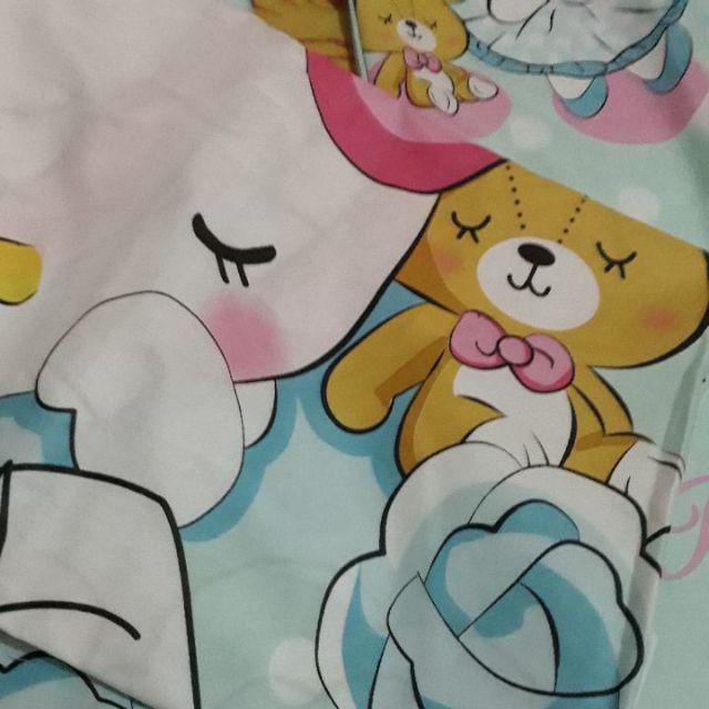 Sprei Double 160x200 And 140x200 Bahan Katun Star Cvc Lokal  Bisa Custom Ukuran  Kotak Pesan