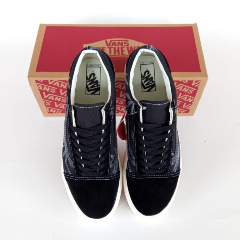 VANS OLD SKOOL OG PALM LEAF BLACK WHITE GREY