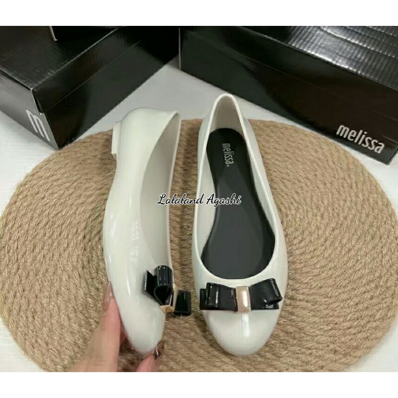 Sepatu Melissa Aura Ad cream/sepatu melissa pita/sepatu jelly wanita/sepatu melissa aura