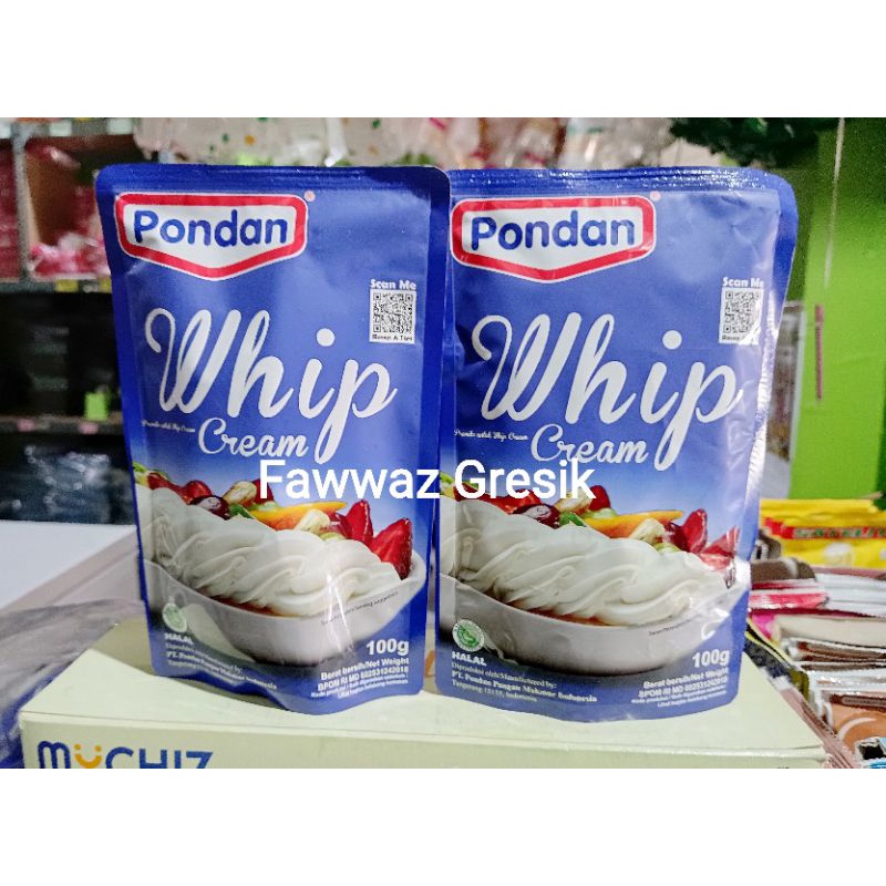 Pondan Whipped Cream Powder / Whipping Cream Bubuk Pouch 100gr