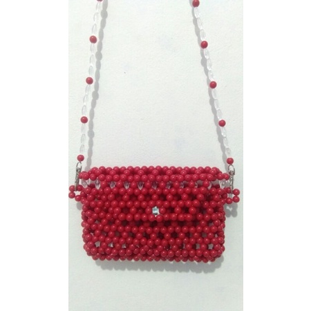 Promo Beaded Bag/Pearl Bag/Tas Selempang/Tas Hp/Tas Manik Mote Mutiara
