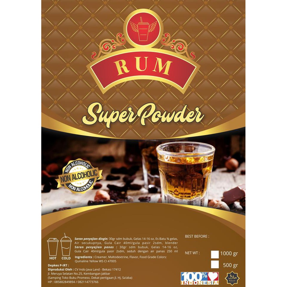 

BUBUK SUPER POWDER RASA RUM 1KG