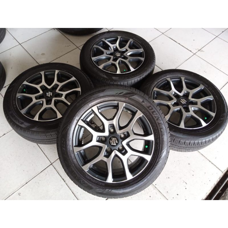 Velg Paketan dan Ban Original copotan Suzuki XL7 Ring 16x6 Pcd 5x114,3 + Ban Dunlop 195 50 R16 Buat 