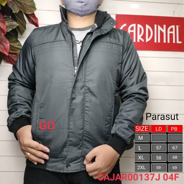 gof CARDINAL  JAKET KAOS PARASUT Cowok Casual Jaket Pria Keren Jaket Kekinian