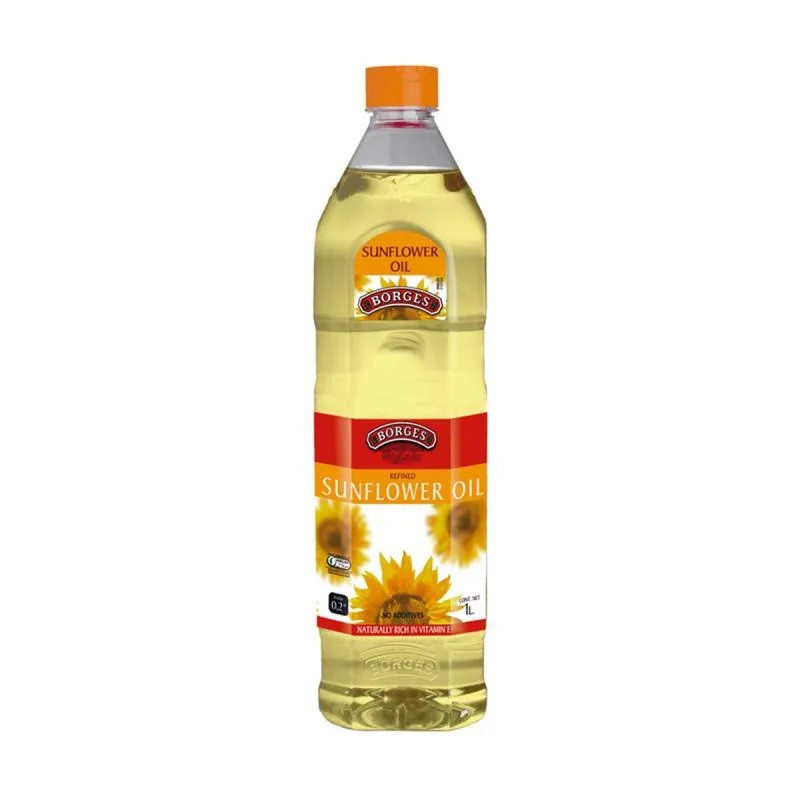 Minyak Borges Sunflower Oil / Bunga Matahari 1 Liter