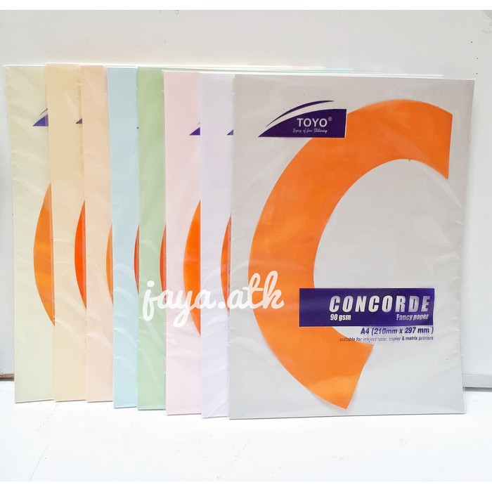 

Jual Kertas Briefcard - Concorde - Kertas BC 90 Gsm A4 20 Lembar Murah