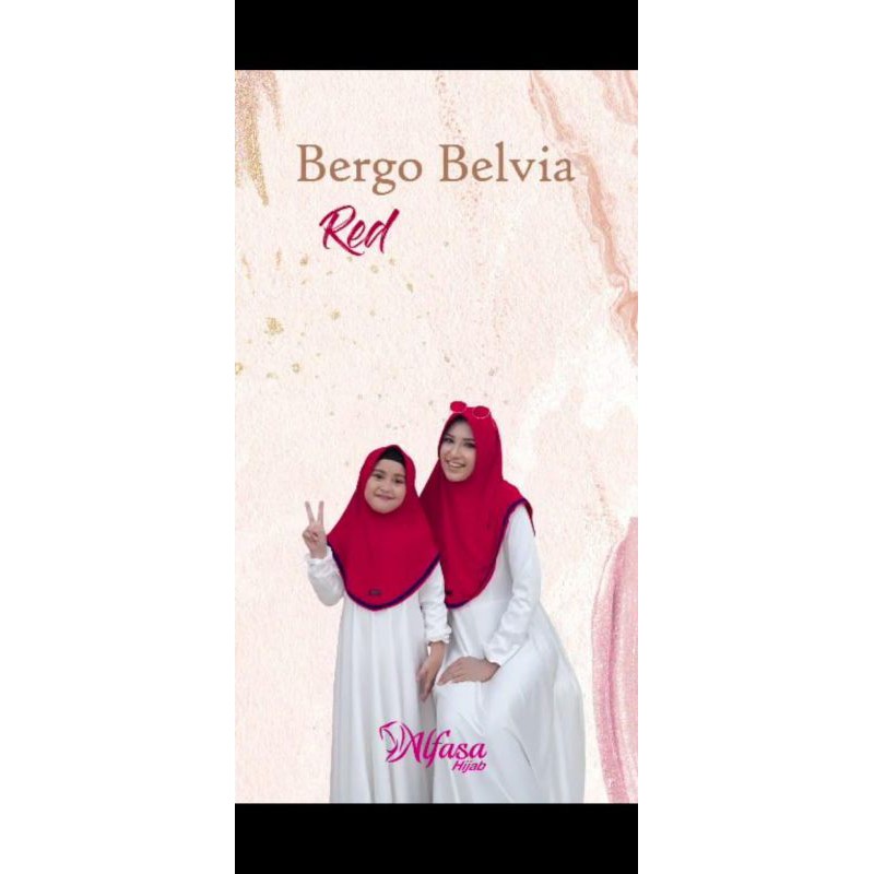 BERGO BELVIA KIDS /HIJAB POLOS ANAK BY ALFASA