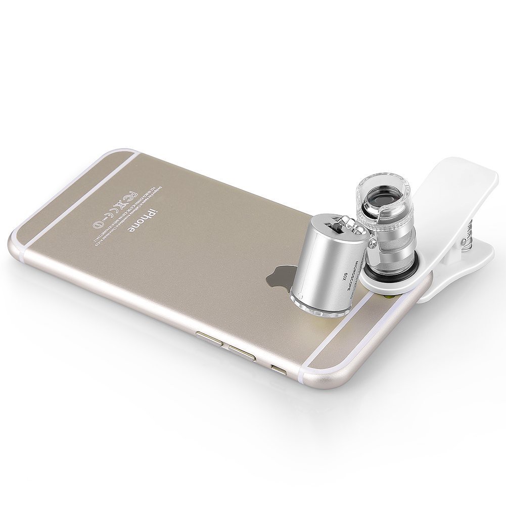 Lensa Mikroskop Digital 60x + Led for smartphone, zoomnya mantep