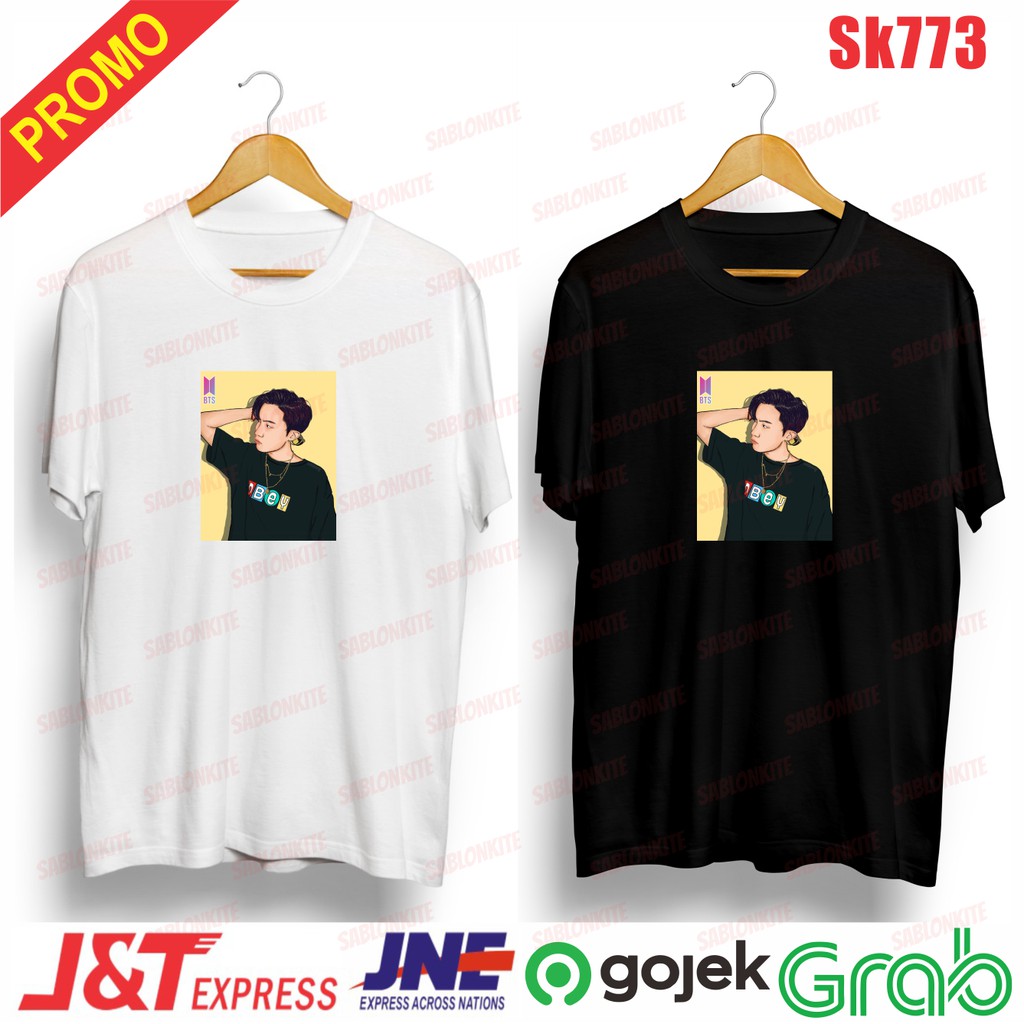 MURAH!!! KAOS KPOP MEMBER JHOPE KARTUN SK773 UNISEX COMBED 30S