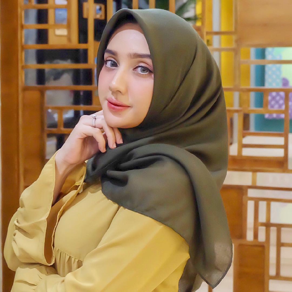 [COD] Hijab Paris Premium | Jilbab Segi Empat Voal  Kerudung 45 Warna