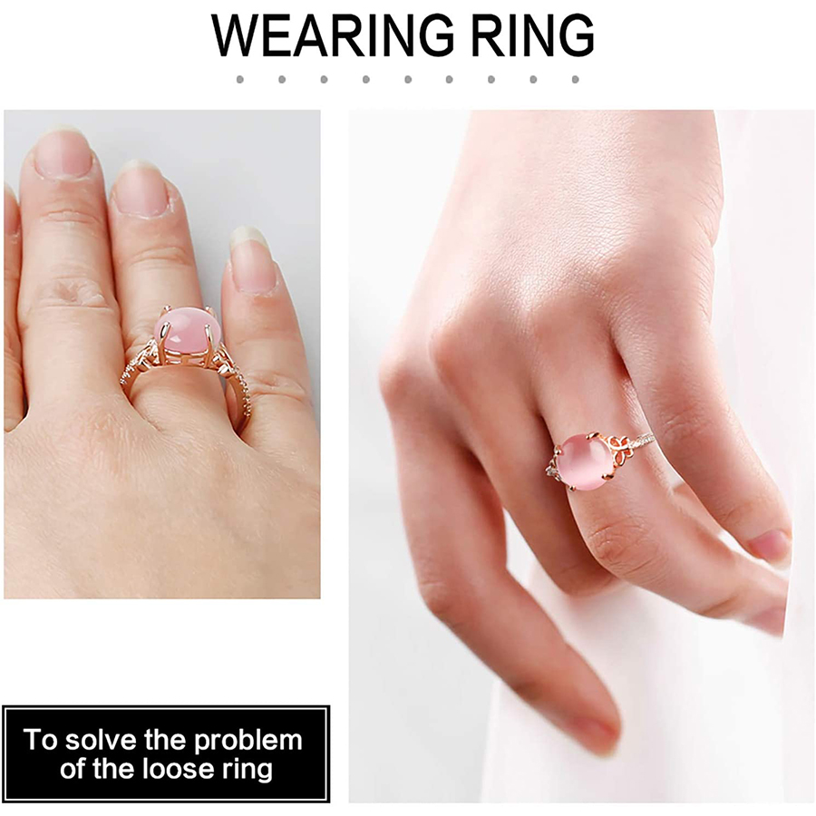 [12Pcs Pack Ring Size Adjuster for Loose Rings] [Invisible Clear Ring Sizer] [Clear Ring Sizer Resizer]