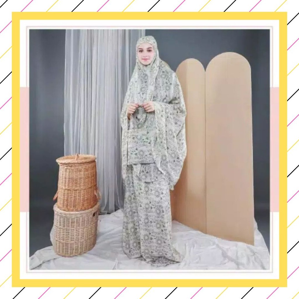 [ PROMO BERKAH  ] Mukena tazkia / tazbiya edelweiss Khaki