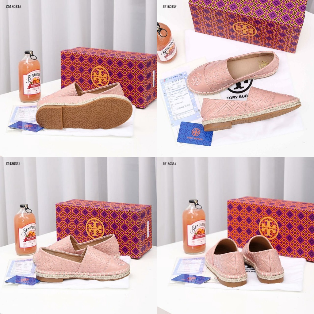 TB Quilted Flat Espadrille  Z618033