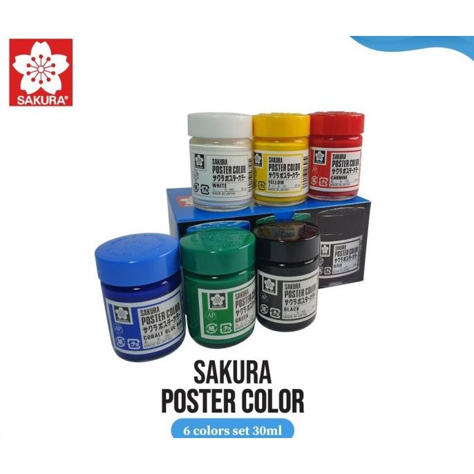 

[COD] cat poster sakura 30ml set 6 PROMO Kode 1130