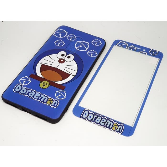 SOFT CASE KARAKTER 4D 360 +TEMPERED GLASS SAMSUNG J7 PLUS,J7 PRIME