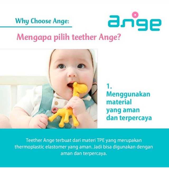 ANGE Giraffe Teether - Gigitan bayi