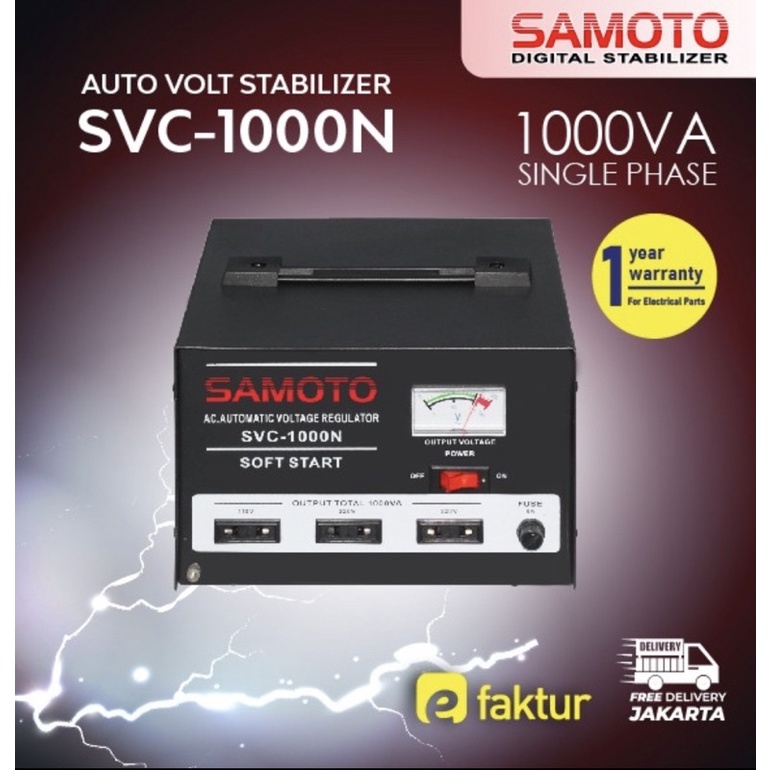 STABILIZER SAMOTO 1000VA Original garansi 1 tahun