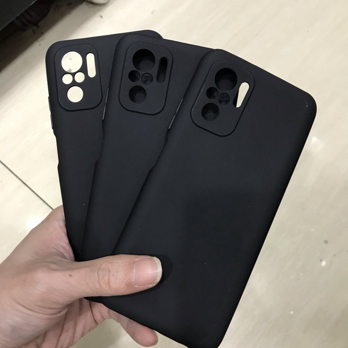 REDMI NOTE 10 4G PREMIUM BLACK MATTE CASE ORI 1.5MM CAMERA PROTECTOR