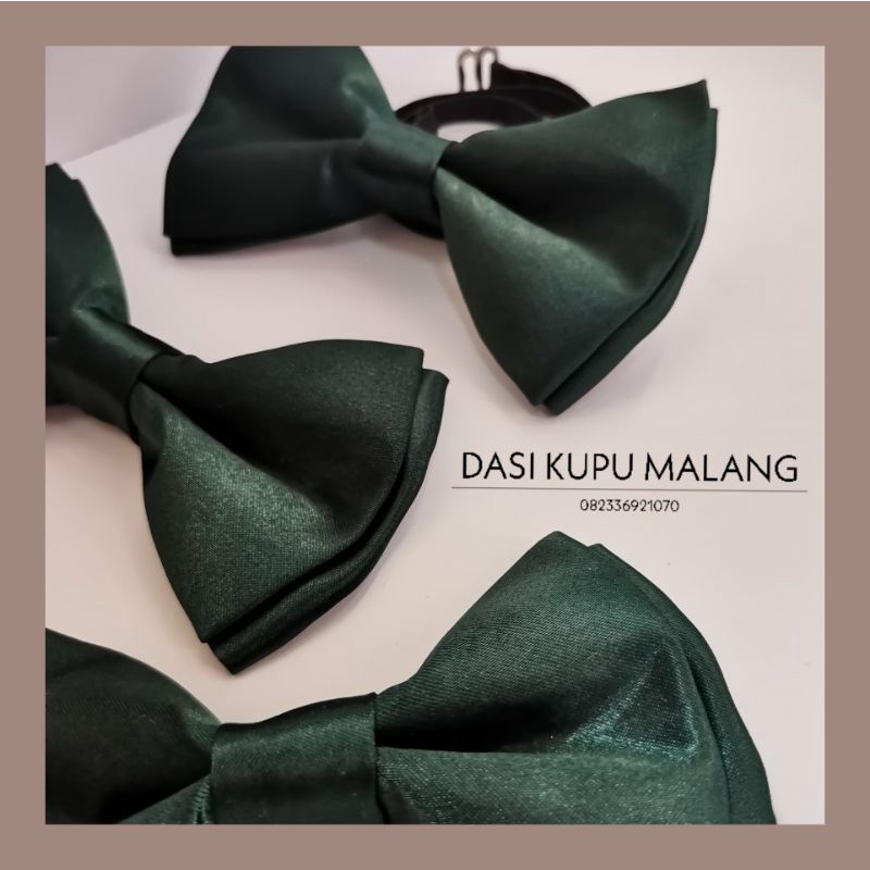 Dasi kupu hijau lumut - Malang