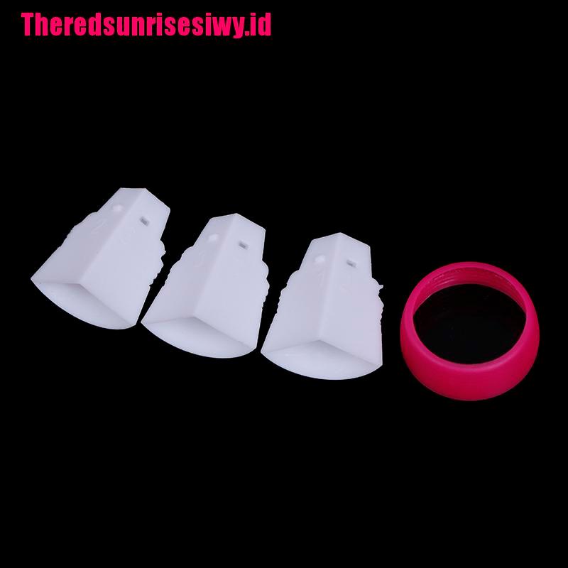 Alat Nozzle Konverter Pipa Kue Cupcake Tiga Warna Untuk Dekorasi