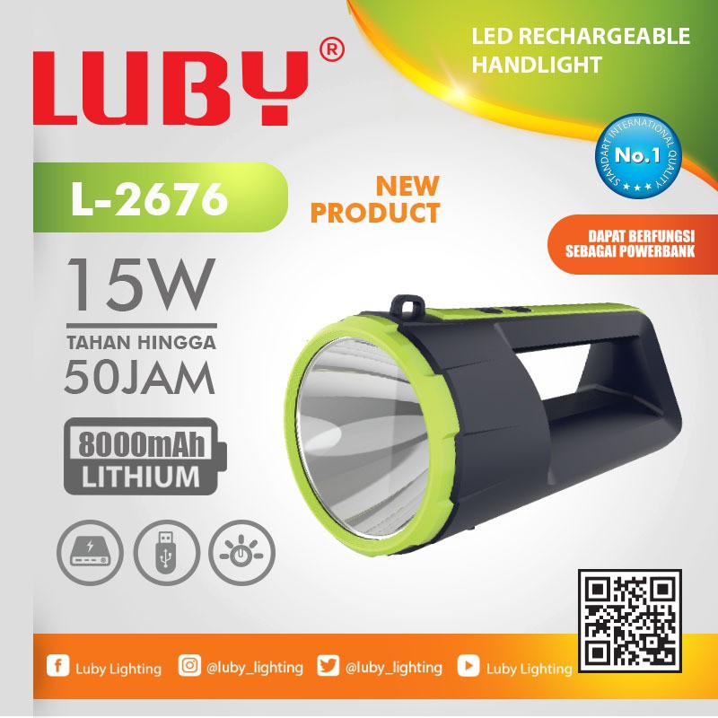 Senter Besar Surya SHT L15W Luby L 2676 15 Watt Senter Tangan Jumbo