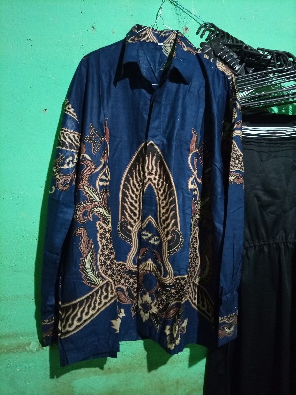 Kemeja Batik Pria Size M L Xl Xxl Bswart Batik Ns0502 Kenongo