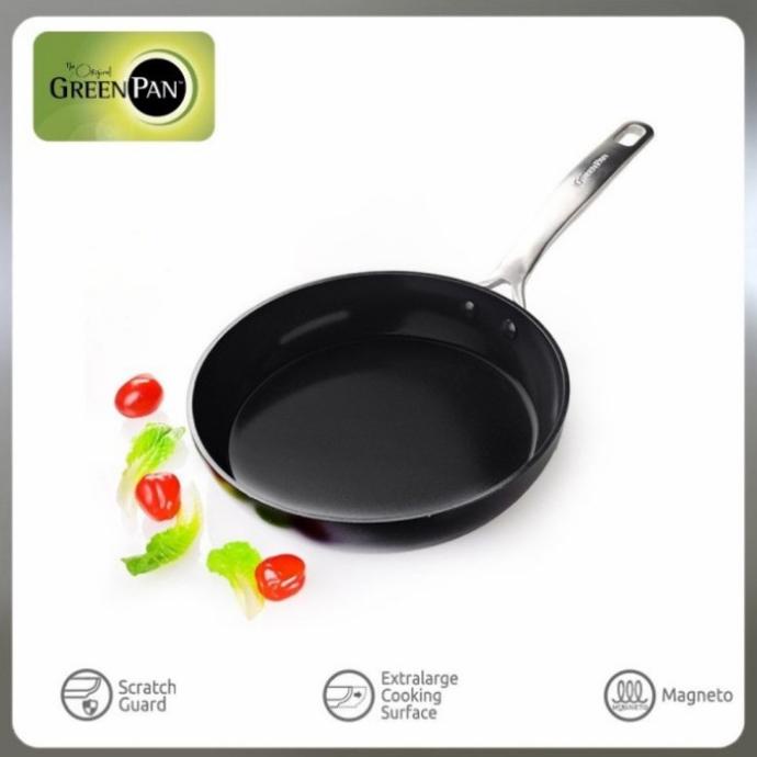 Copenhagen Black Open Frypan Greenpan 23 Cm X 45 Mm Wn78676