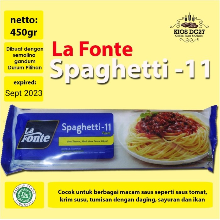 

Ss5Gg La Fonte Spaghetti 11 450Gr - Lafonte Spageti Ff045