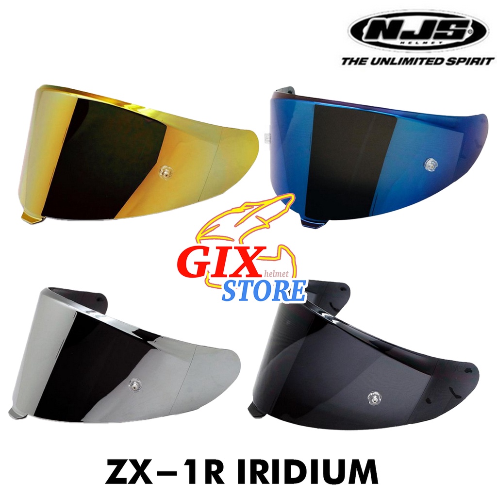 Flat Visor NJS ZX-1/ZX-1R Iridium