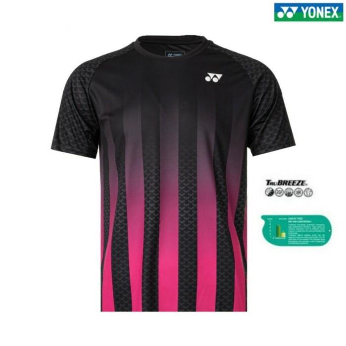 Flum | Original Kaos / Jersey Badminton Yonex Minion Edition Black Pinkhitam