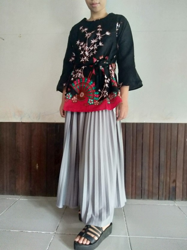 Batik Dolby Dolbi Dobby Doby Tenun Sutra Tulis Katun Atbm Baron Atasan Batik Wanita Sogan Srg308