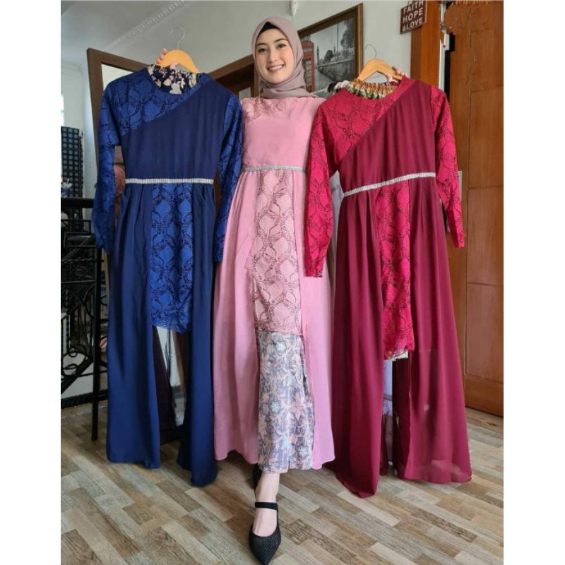 Set Alena Dress / Kebaya Dress Muslimah Modern / Kebaya Pesta