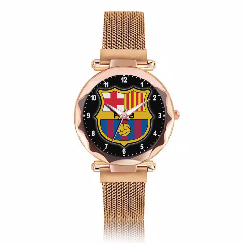 Jam Tangan Wanita Custom - FC BARCELONA 2 Free Box &amp; Batre Cadangan