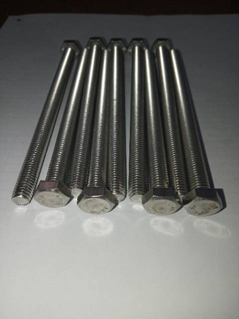 Baut hex m8 x 140 (14cm) stainless 304 THE A2-70