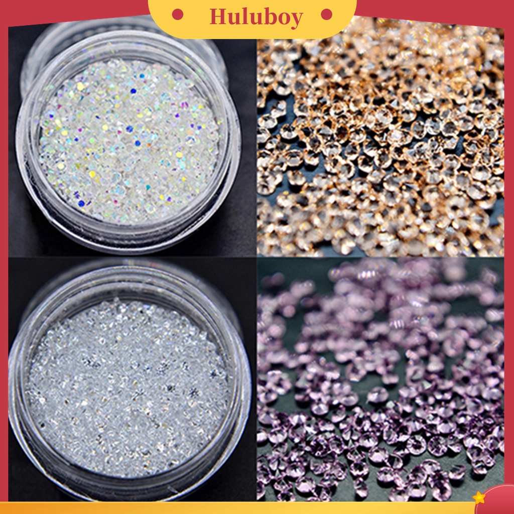 Huluboy Huluboy♡ 300pcs / Kotak Payet Berlian Imitasi Mini Kreatif Untuk Dekorasi Manicure / Nail Art