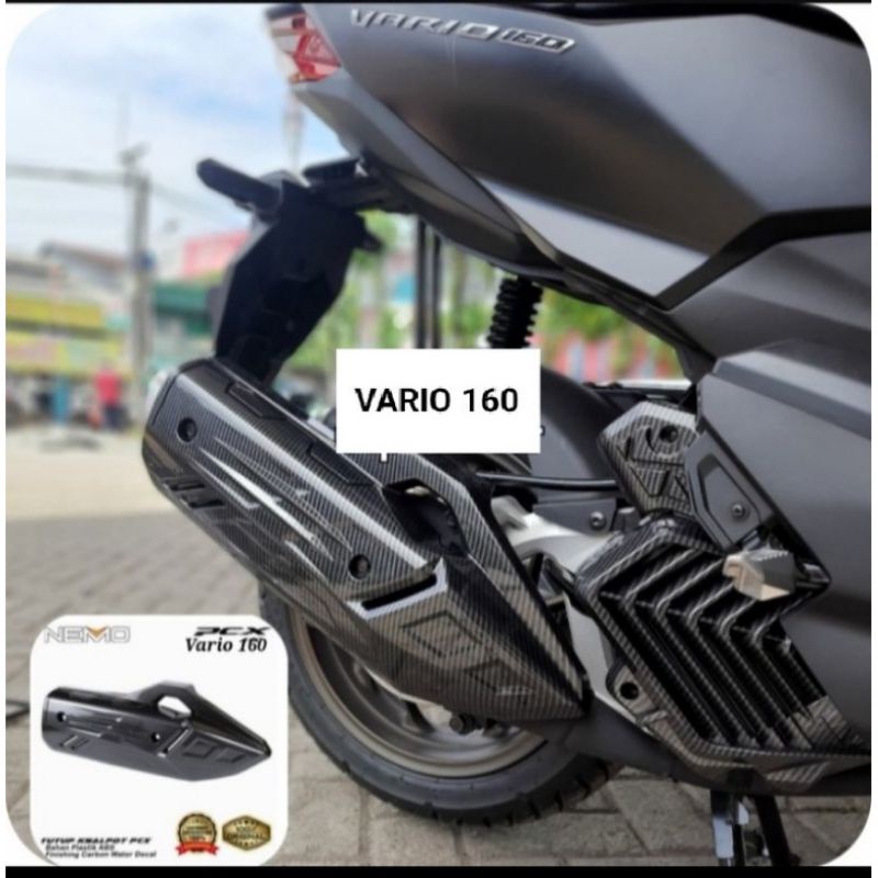 COVER KNALPOT VARIO 160 PCX 160 CARBON