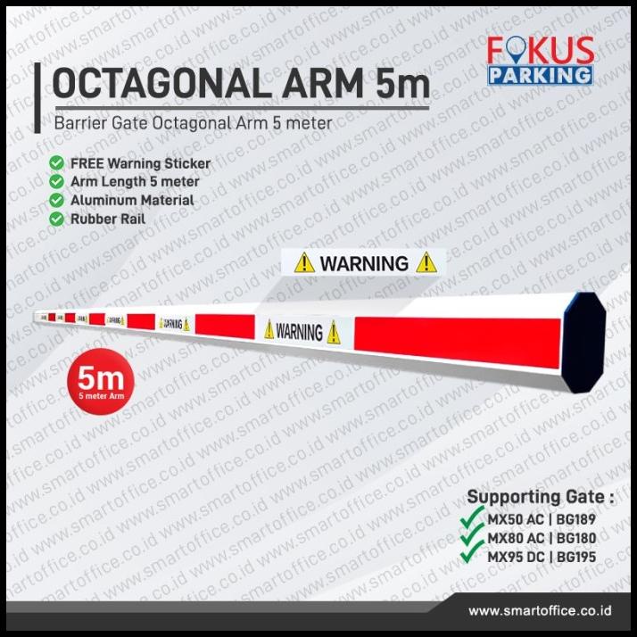 Palang Parkir 5 Meter Barrier Gate Arm Palang Portal Otomatis 5Meter