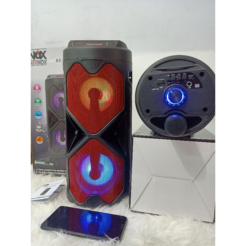 Portabel speaker bluetooth &quot;NIXNOX NX 90bt&quot; speaker koper termurah terbesar free mic