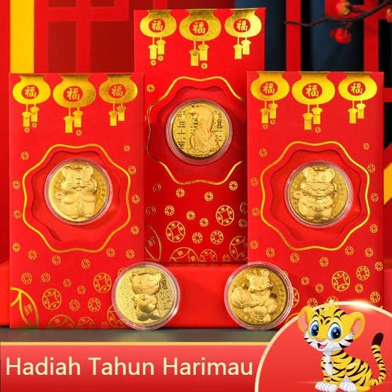 

Angpao Koin / Kantong Koin Emas Kado Souvenir Imlek Tahun Kerbau