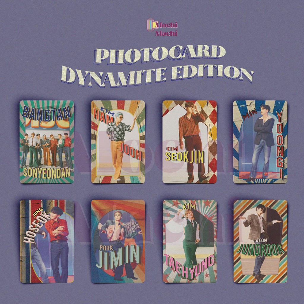 1 Set BTS Retro Photocard (8 PC) / Merchandise BTS / Photocard BTS / PC Unofficial BTS